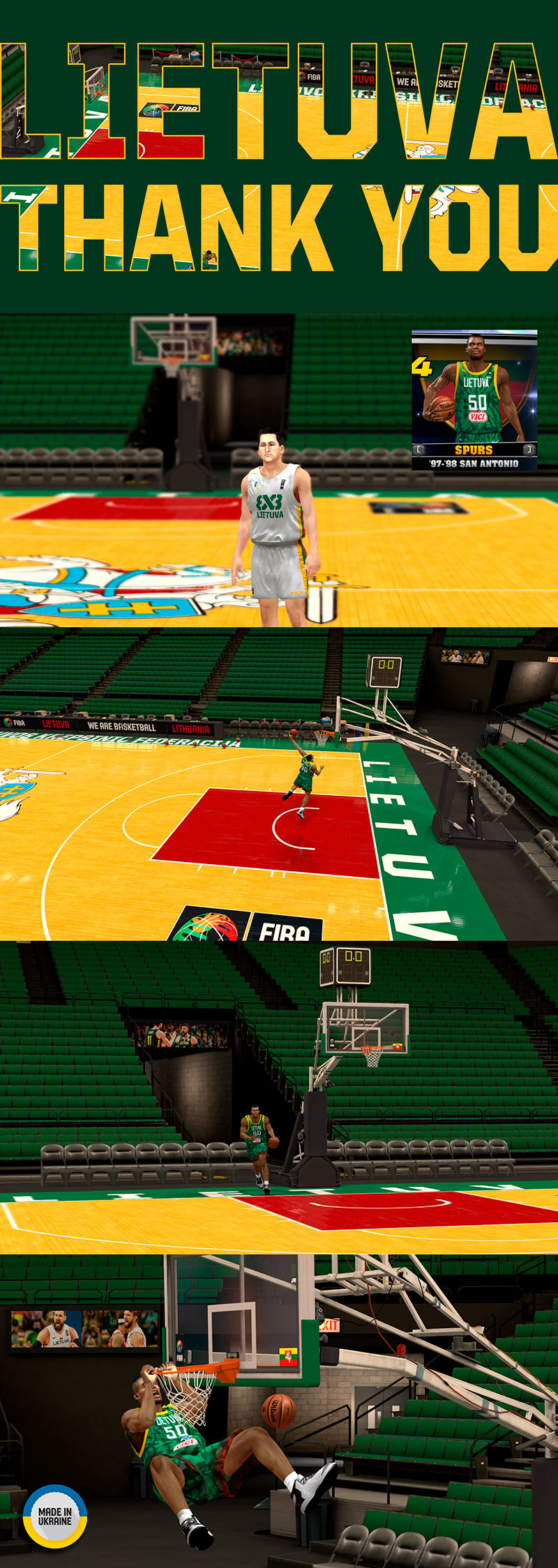 FINAL LIETUVA ARENA and 2 JERSEY (NBA2K14) 2023 FINAL LIETUVA ARENA and 2 JERSEY (NBA2K14) 2023
