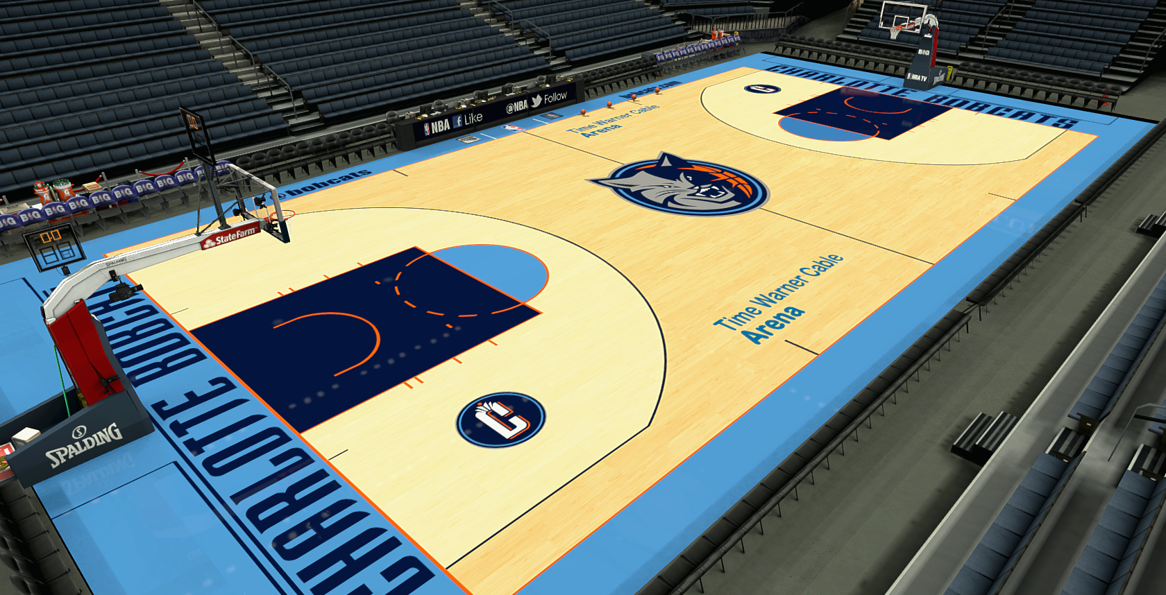Charlotte Bobcats 2014 Court (4096x4096) Charlotte Bobcats 2014 Court (4096x4096)